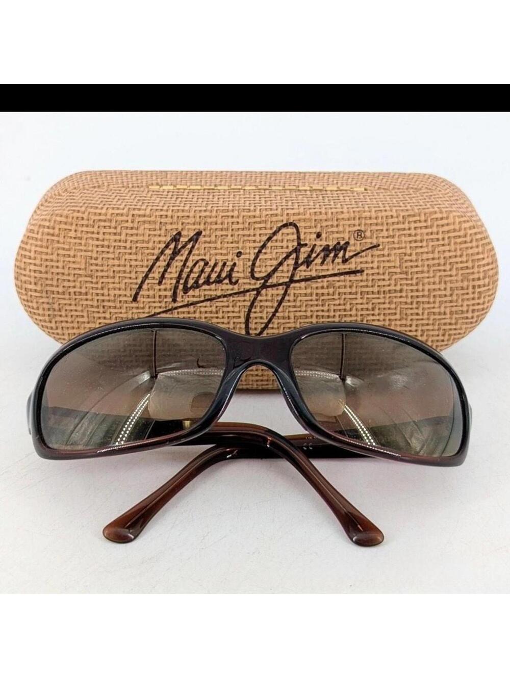 EUC Maui Jim Lagoon MJ 189-26 Brown Frame w/HCL Bronze Polarized Lens